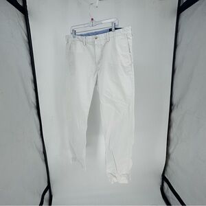 Men Polo Ralph Lauren Stretch Straight Fit Chino Pants White 38x32